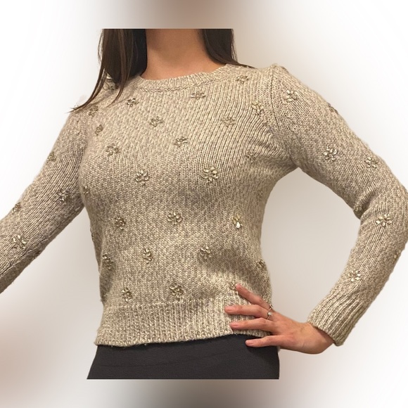 XS Banana Republic Knit Sweater with Jewels - Picture 1 of 4